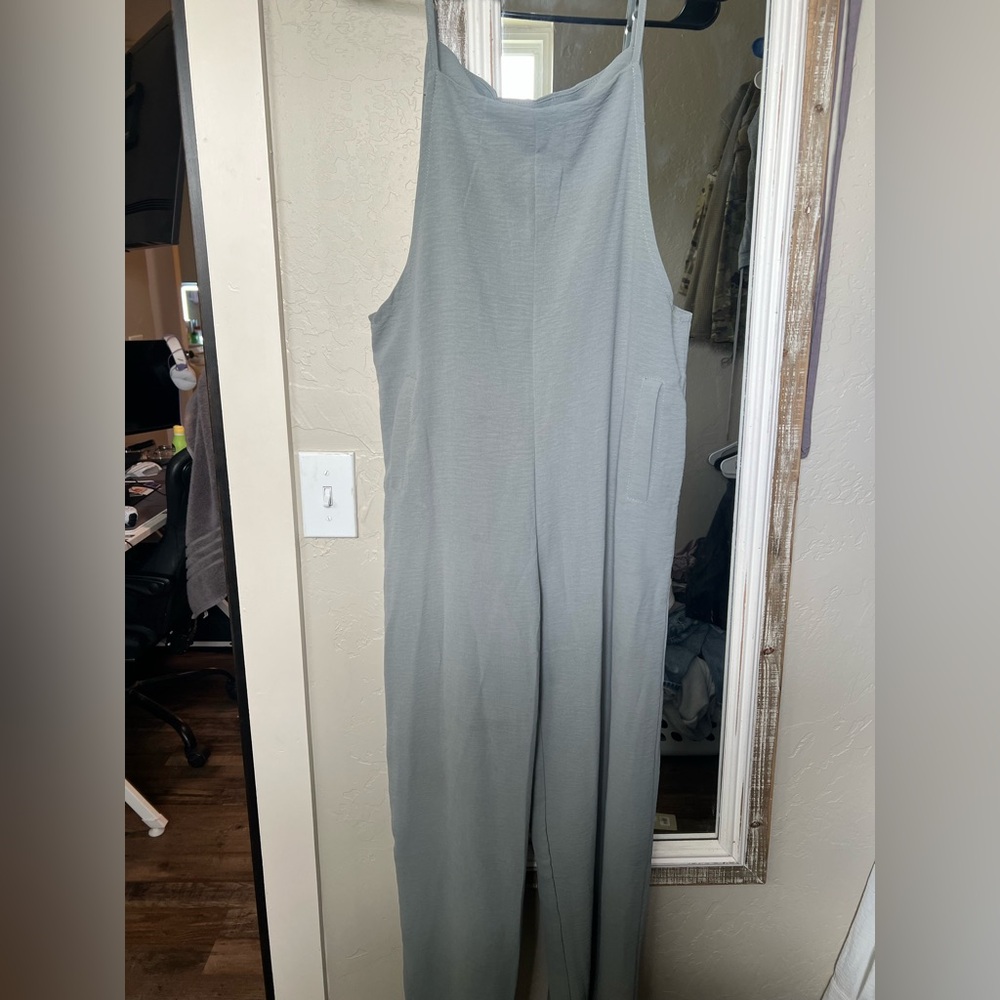 Stylish Blue/Grey Jumpsuit